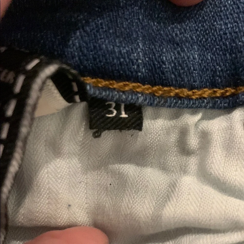 7 For All Mankind Blue Jean Shorts Cuffed Hem - Picture 2 of 4